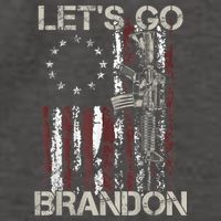 Lets Go Brandon Gun American Flag Patriots Let's Go Brandon Vector Backpack