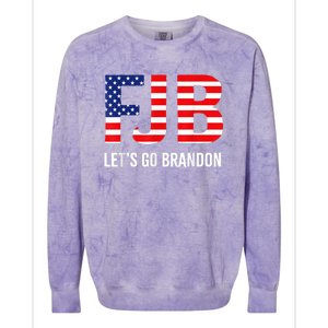 Let’s Go Brandon Conservative US Flag FJB Gift Colorblast Crewneck Sweatshirt