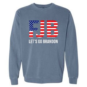 Let’s Go Brandon Conservative US Flag FJB Gift Garment-Dyed Sweatshirt