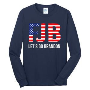 Let’s Go Brandon Conservative US Flag FJB Gift Tall Long Sleeve T-Shirt