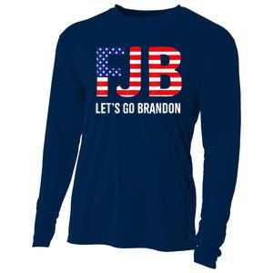 Let’s Go Brandon Conservative US Flag FJB Gift Cooling Performance Long Sleeve Crew