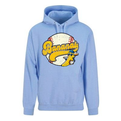 Lets Go Bananas Banana Playing Baseball Baseball Player Unisex Surf Hoodie