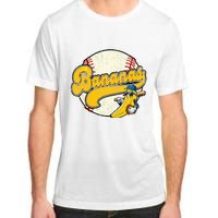 Lets Go Bananas Banana Playing Baseball Baseball Player Adult ChromaSoft Performance T-Shirt