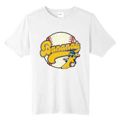 Lets Go Bananas Banana Playing Baseball Baseball Player Tall Fusion ChromaSoft Performance T-Shirt