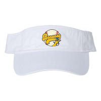 Lets Go Bananas Banana Playing Baseball Baseball Player Valucap Bio-Washed Visor