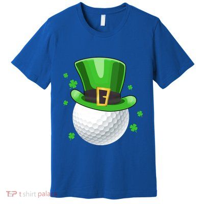 Leprechaun Golf Ball Gift Golfer St Patricks Day Great Gift Premium T-Shirt