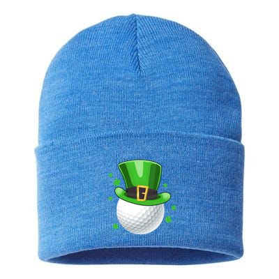 Leprechaun Golf Ball Gift Golfer St Patricks Day Great Gift Sustainable Knit Beanie