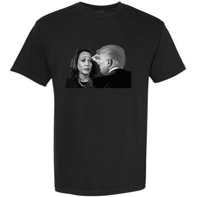 LetS Go Brenda Fun Trump Writes On Kamala HarrisS Forehead Garment-Dyed Heavyweight T-Shirt