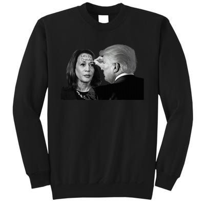 LetS Go Brenda Fun Trump Writes On Kamala HarrisS Forehead Sweatshirt