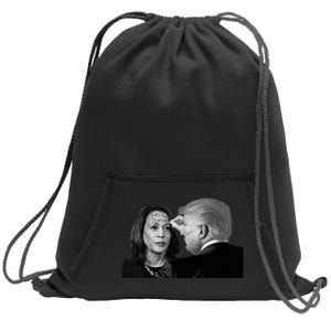 LetS Go Brenda Fun Trump Writes On Kamala HarrisS Forehead Sweatshirt Cinch Pack Bag