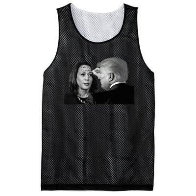 LetS Go Brenda Fun Trump Writes On Kamala HarrisS Forehead Mesh Reversible Basketball Jersey Tank