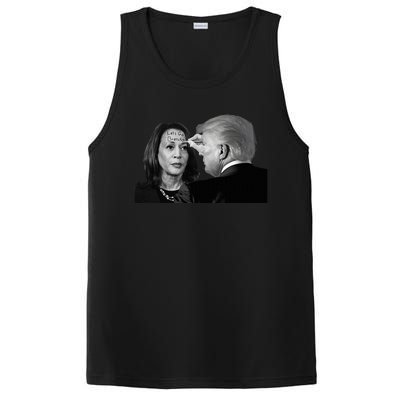 LetS Go Brenda Fun Trump Writes On Kamala HarrisS Forehead PosiCharge Competitor Tank