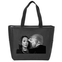 LetS Go Brenda Fun Trump Writes On Kamala HarrisS Forehead Zip Tote Bag