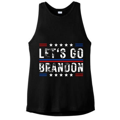 Lets Go Brandon Tee Funny Lets Go Brandon... Ladies PosiCharge Tri-Blend Wicking Tank