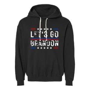 Lets Go Brandon Tee Funny Lets Go Brandon... Garment-Dyed Fleece Hoodie