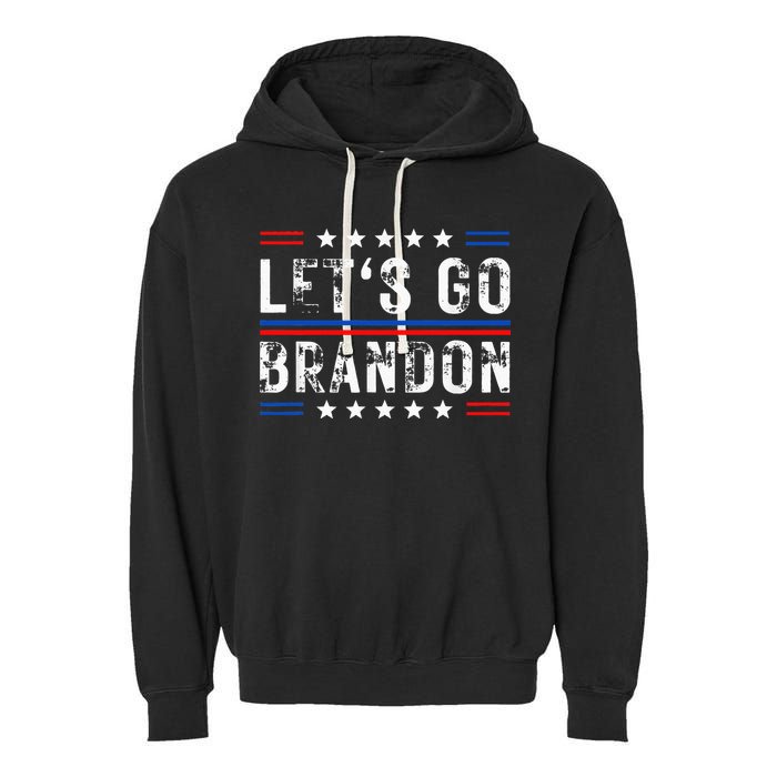 Lets Go Brandon Tee Funny Lets Go Brandon... Garment-Dyed Fleece Hoodie