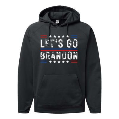 Lets Go Brandon Tee Funny Lets Go Brandon... Performance Fleece Hoodie