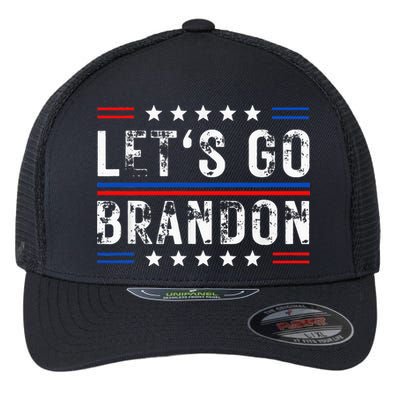 Lets Go Brandon Tee Funny Lets Go Brandon... Flexfit Unipanel Trucker Cap