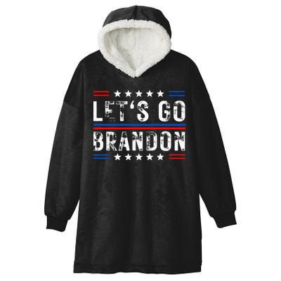 Lets Go Brandon Tee Funny Lets Go Brandon... Hooded Wearable Blanket