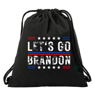 Lets Go Brandon Tee Funny Lets Go Brandon... Drawstring Bag