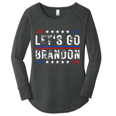 Lets Go Brandon Tee Funny Lets Go Brandon... Women's Perfect Tri Tunic Long Sleeve Shirt