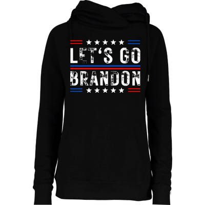 Lets Go Brandon Tee Funny Lets Go Brandon... Womens Funnel Neck Pullover Hood