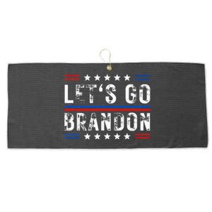 Lets Go Brandon Tee Funny Lets Go Brandon... Large Microfiber Waffle Golf Towel