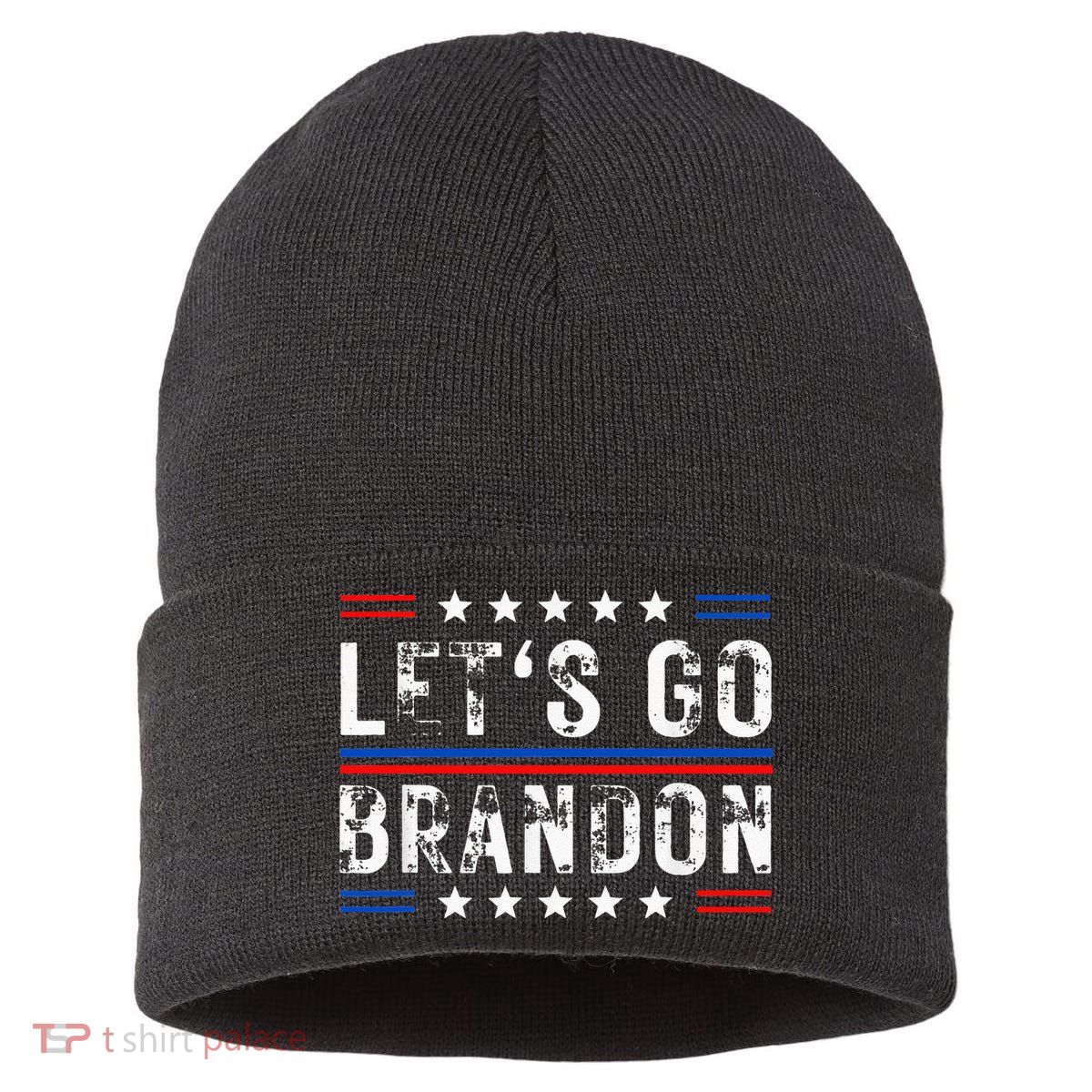 Lets Go Brandon Tee Funny Lets Go Brandon... Sustainable Knit Beanie