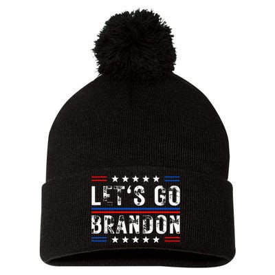 Lets Go Brandon Tee Funny Lets Go Brandon... Pom Pom 12in Knit Beanie