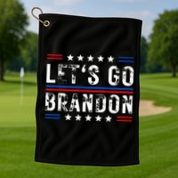 Lets Go Brandon Tee Funny Lets Go Brandon... Golf Towel