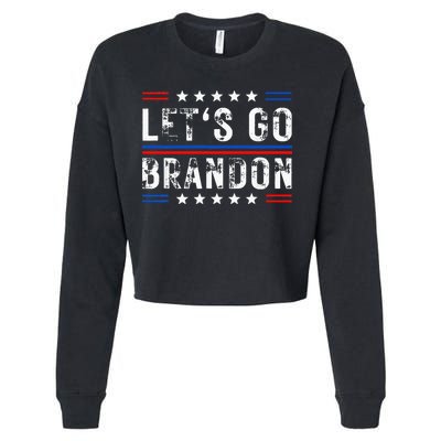 Lets Go Brandon Tee Funny Lets Go Brandon... Cropped Pullover Crew