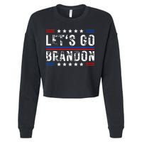 Lets Go Brandon Tee Funny Lets Go Brandon... Cropped Pullover Crew