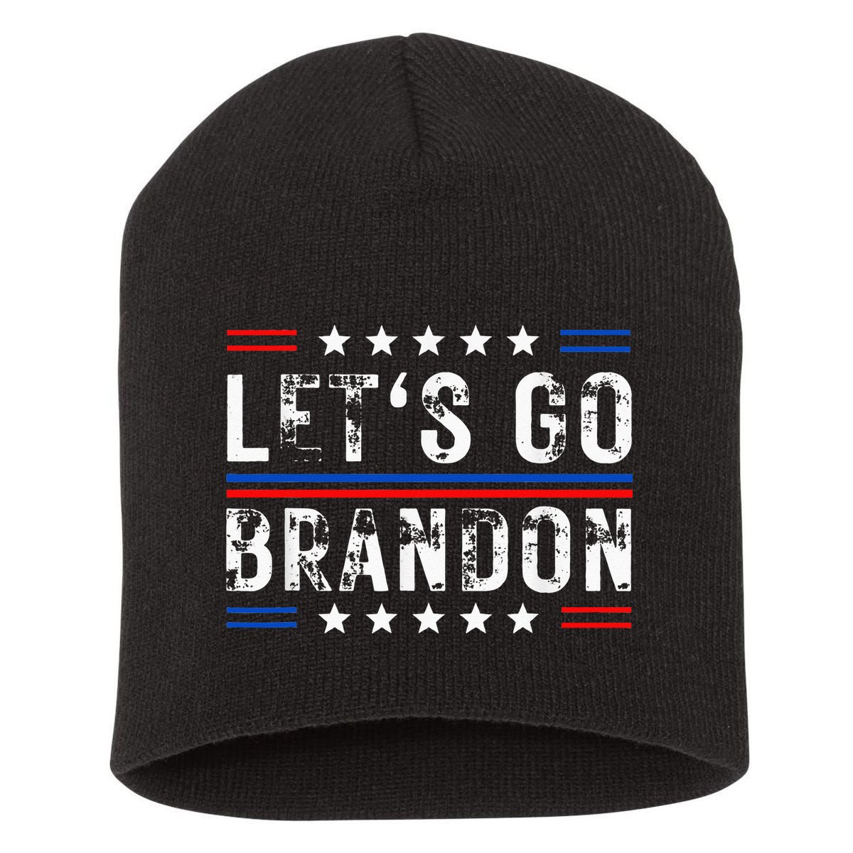 Lets Go Brandon Tee Funny Lets Go Brandon... Short Acrylic Beanie
