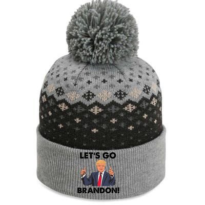 Let's Go Brandon Pro Trump The Baniff Cuffed Pom Beanie