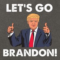 Let's Go Brandon Pro Trump Cotton Canvas Backpack