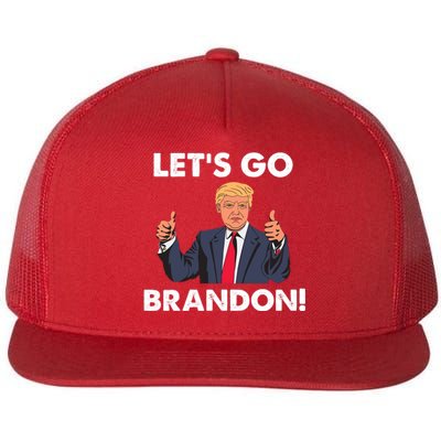 Let's Go Brandon Pro Trump Flat Bill Trucker Hat