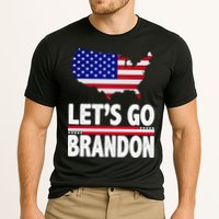 Let's Go Brandon USA American Flag Map Performance Shirt