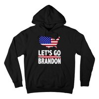 Let's Go Brandon USA American Flag Map Hoodie