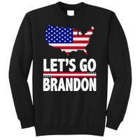 Let's Go Brandon USA American Flag Map Sweatshirt