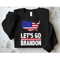 Let's Go Brandon USA American Flag Map Sweatshirt