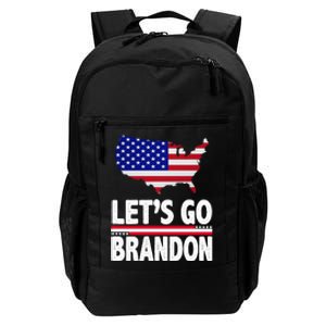 Let's Go Brandon USA American Flag Map Daily Commute Backpack