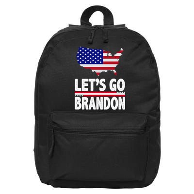 Let's Go Brandon USA American Flag Map 16 in Basic Backpack