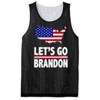 Let's Go Brandon USA American Flag Map Mesh Reversible Basketball Jersey Tank