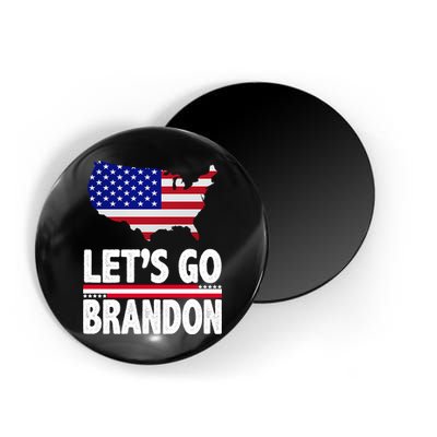 Let's Go Brandon USA American Flag Map Magnet