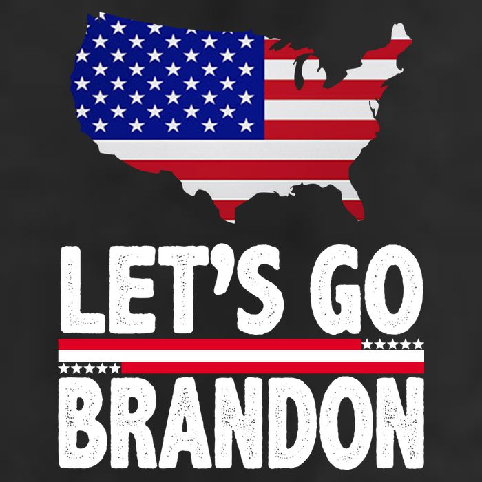 Let's Go Brandon USA American Flag Map Golf Towel