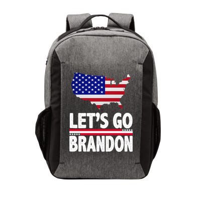 Let's Go Brandon USA American Flag Map Vector Backpack
