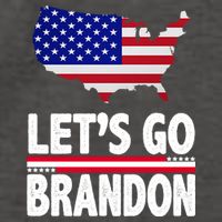 Let's Go Brandon USA American Flag Map Vector Backpack