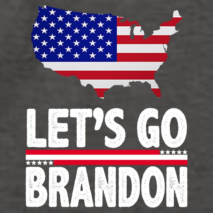 Let's Go Brandon USA American Flag Map Vector Backpack