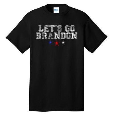 LetS Go Brandon Flag Sunglasses Funny Anti Biden Club Tall T-Shirt