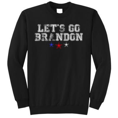 LetS Go Brandon Flag Sunglasses Funny Anti Biden Club Tall Sweatshirt